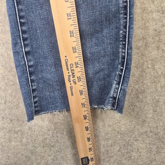 Maurices Slim Bootcut High Rise Distressed Jeans Medium X-Short Original Fit - Picture 11 of 11